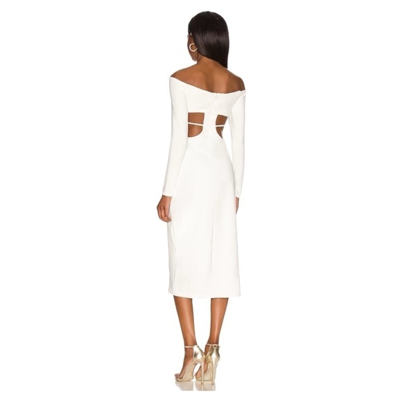 NWOT h:ours Zola Dress in Ivory - Picture 9 of 9